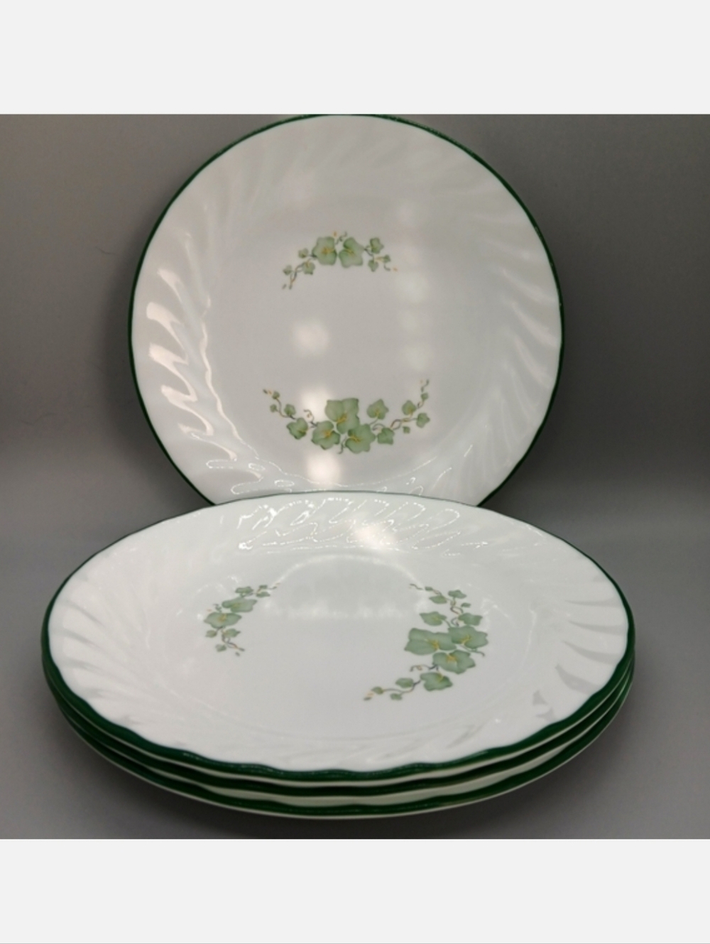 (Set of 4) 7” Corelle Callaway ivy salad dessert plates EUC
